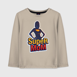 Детский лонгслив хлопок Super Mom