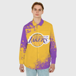 Мужская рубашка oversize 3D LA Lakers Kobe Bryant - фото 2