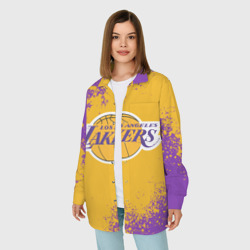 Женская рубашка oversize 3D LA Lakers Kobe Bryant - фото 2
