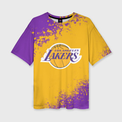 Женская футболка oversize 3D LA Lakers Kobe Bryant