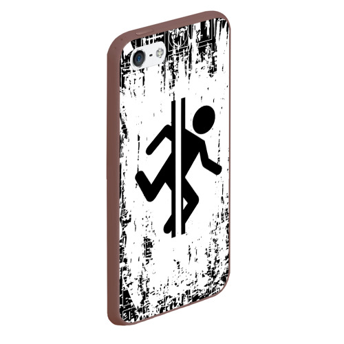 Чехол для iPhone 5/5S матовый Portal, цвет коричневый - фото 3