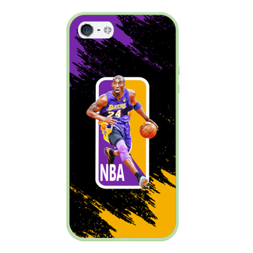 Чехол для iPhone 5/5S матовый LA Kobe B, цвет салатовый