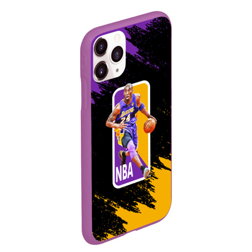 Чехол для iPhone 11 Pro Max матовый LA Kobe B, цвет фиолетовый - фото 3