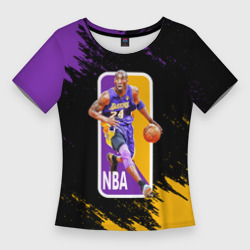 Женская футболка 3D Slim LA Kobe B