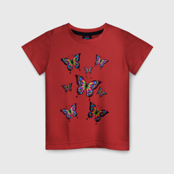 Детская футболка хлопок Бабочки