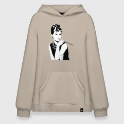 Худи SuperOversize хлопок Одри Хепбернхлопок