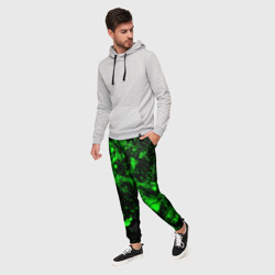Мужские брюки 3D Зелёная краска - фото 2