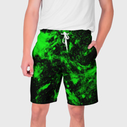 Мужские шорты 3D Зелёная краска