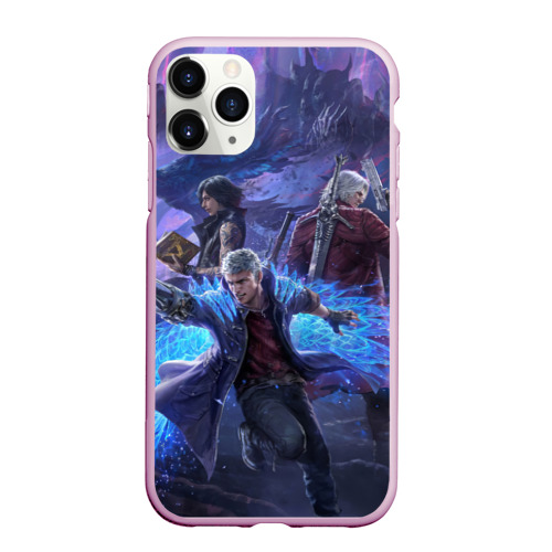 Чехол для iPhone 11 Pro Max матовый Devil May Cry девил Май край, цвет розовый