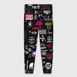 Женские брюки 3D Логотипы рок групп pattern