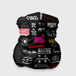 Бандана-труба 3D Логотипы рок групп pattern