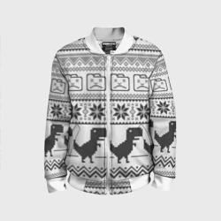 Детский бомбер 3D Свитер с T-rex'ами