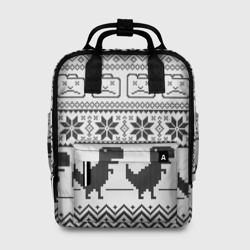 Сумка-рюкзак 3D Свитер с T-rex'ами