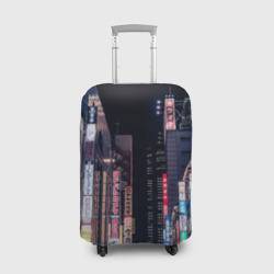 Чехол для чемодана 3D Ночной Токио