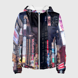 Женская куртка 3D Ночной Токио