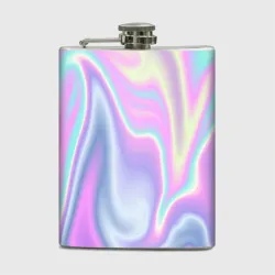 Фляга Vaporwave волны голографические текстура переливается