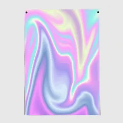 Постер Vaporwave волны голографические текстура переливается