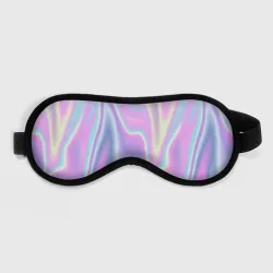 Маска для сна 3D Vaporwave волны голографические текстура переливается