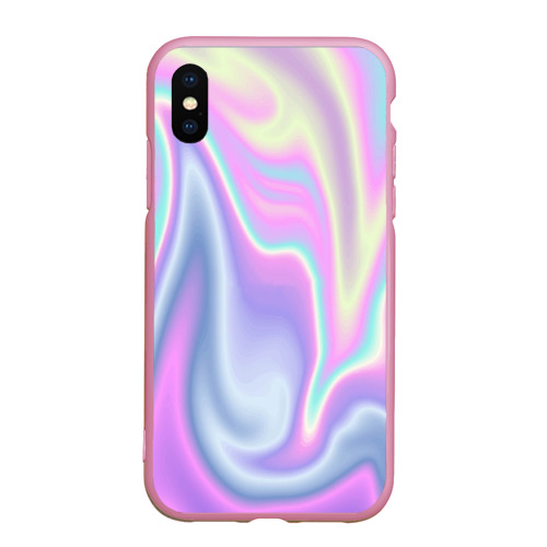 Чехол для iPhone XS Max матовый Vaporwave, цвет розовый