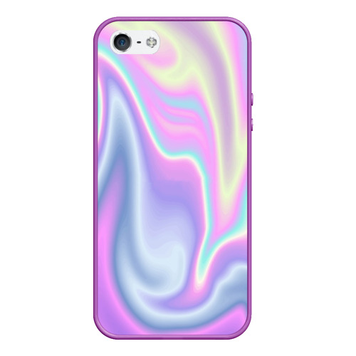 Чехол для iPhone 5/5S матовый Vaporwave, цвет фиолетовый