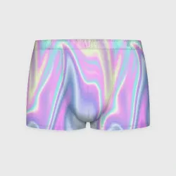 Мужские трусы 3D Vaporwave волны голографические текстура переливается