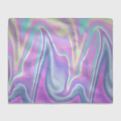Плед 3D Vaporwave волны голографические текстура переливается