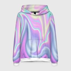Мужская толстовка 3D Vaporwave волны голографические текстура переливается