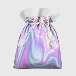 Подарочный 3D мешок Vaporwave волны голографические текстура переливается