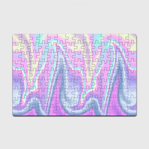 Головоломка Пазл магнитный 126 элементов Vaporwave волны голографические текстура переливается