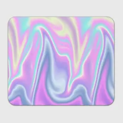 Прямоугольный коврик для мышки Vaporwave волны голографические текстура переливается