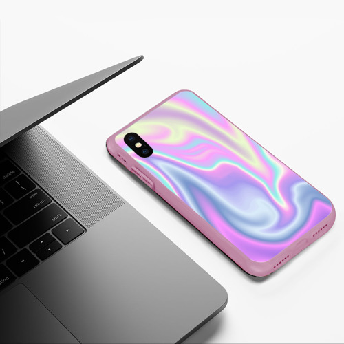 Чехол для iPhone XS Max матовый Vaporwave, цвет розовый - фото 5