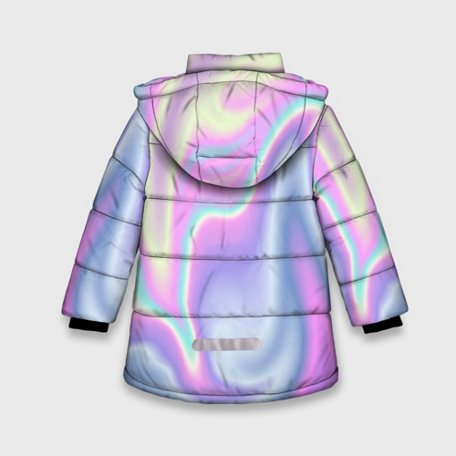 Зимняя куртка для девочек 3D Vaporwave, цвет черный - фото 2