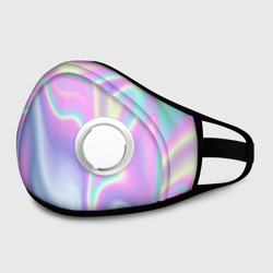 Маска из неопрена Vaporwave волны голографические текстура переливается