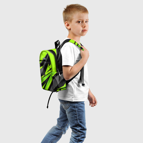 Детский рюкзак 3D с принтом Форма для фитнеса, вид сзади #1