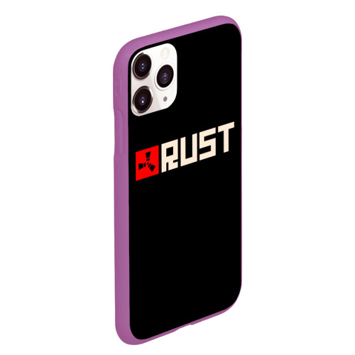 Чехол для iPhone 11 Pro Max матовый Rust, цвет фиолетовый - фото 3