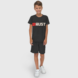 Детский костюм с шортами 3D Rust - фото 2
