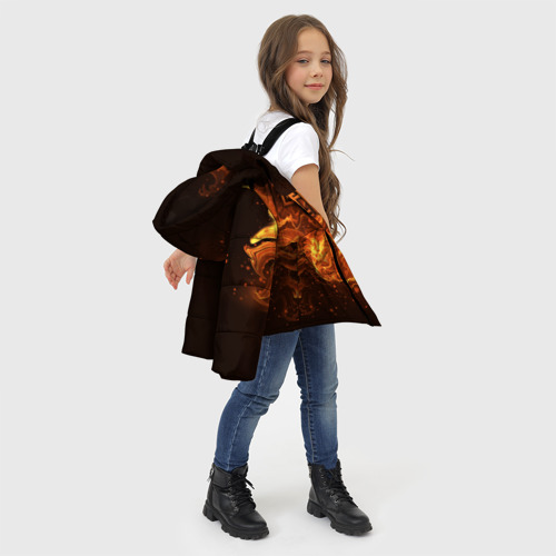 Зимняя куртка для девочек 3D Led Zeppelin, цвет красный - фото 6