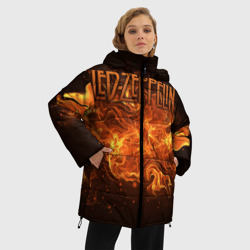 Женская зимняя куртка Oversize Led Zeppelin - фото 2
