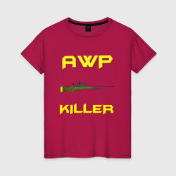 Женская футболка хлопок AWP Killer 2