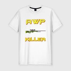 Мужская футболка хлопок Slim AWP Killer 2