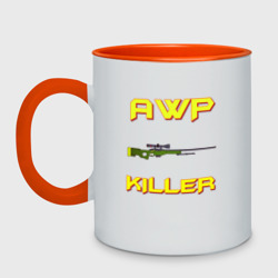 Кружка двухцветная AWP Killer 2