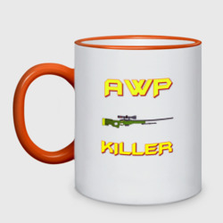 Кружка двухцветная AWP Killer 2