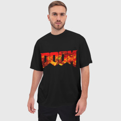 Мужская футболка oversize 3D Doom - фото 2