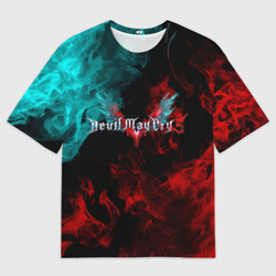 Женская футболка oversize 3D Devil May Cry