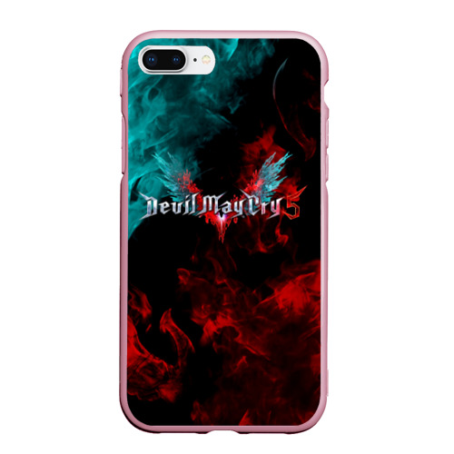 Чехол для iPhone 7Plus/8 Plus матовый Devil May Cry, цвет розовый