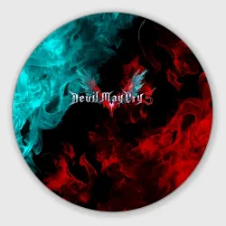 Круглый коврик для мышки Devil May Cry