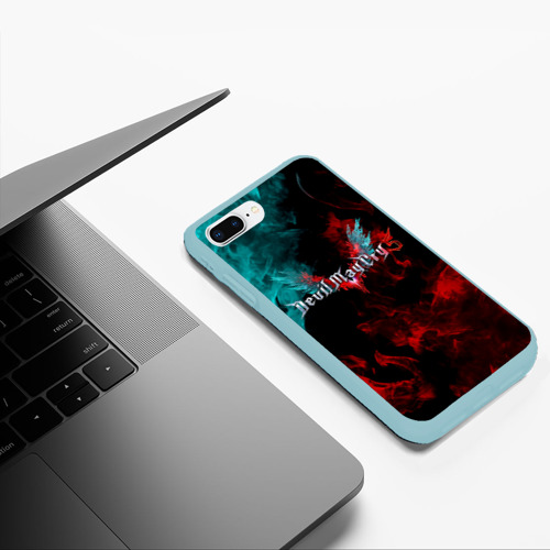 Чехол для iPhone 7Plus/8 Plus матовый Devil May Cry, цвет мятный - фото 5