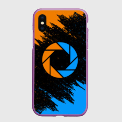 Чехол для iPhone XS Max матовый Portal портал