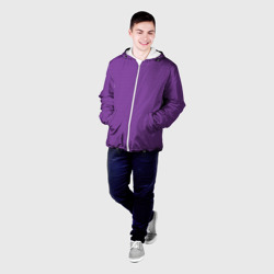 Мужская куртка 3D Фиолетовая волна - фото 2