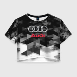 Женская футболка Crop-top 3D Audi